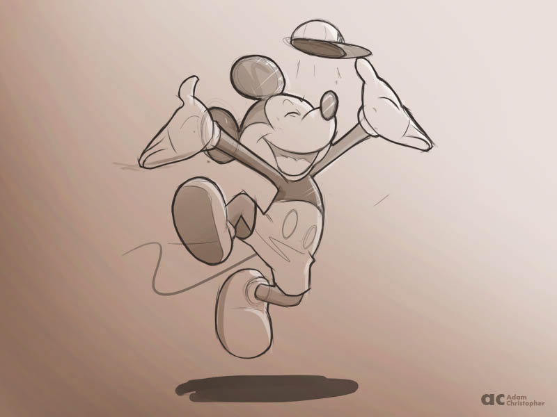 Mickey jumping 600px