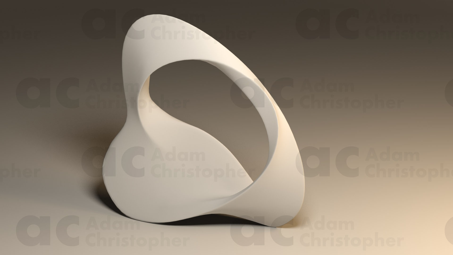 Modern Sculpture unity ring by Adam Christopher