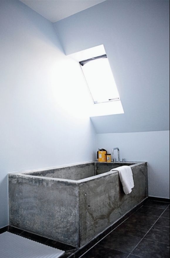 concrete bath