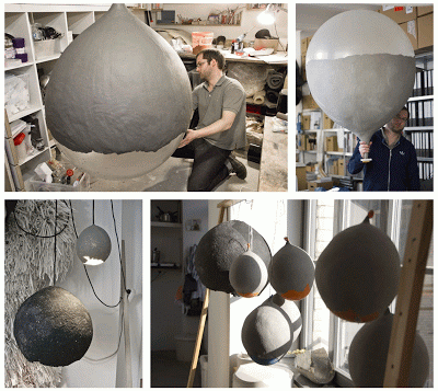 mouldable concrete lamp shade