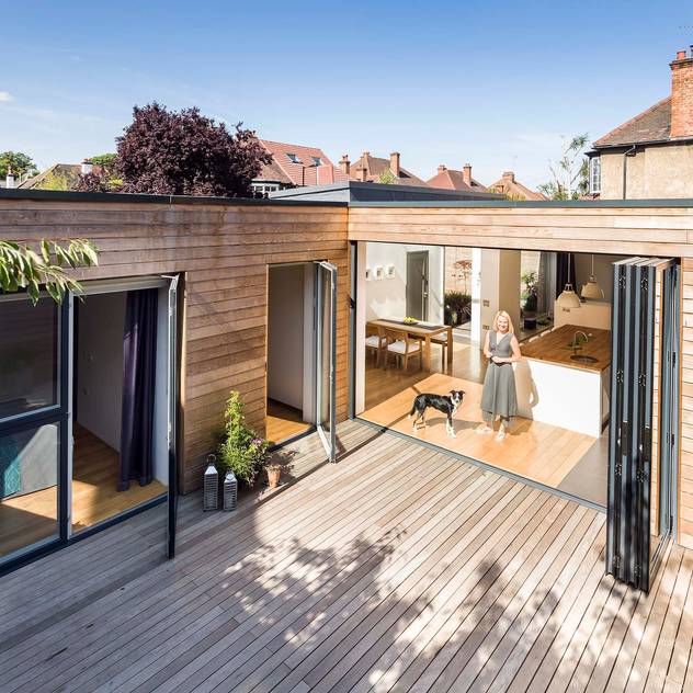 Courtyard House - East Dulwich: Terrace by Designcubed