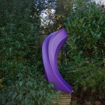 Purple Garden Sculpture Liquid Silk