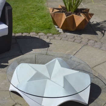 Stjerme coffee table concrete logo copy