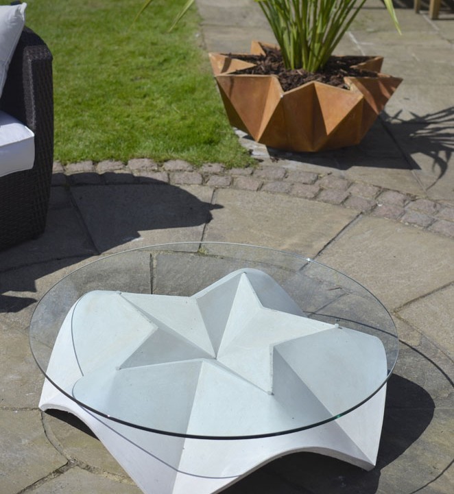 Stjerme coffee table concrete logo copy