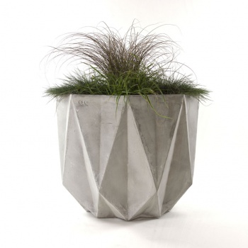 modern concrete planter