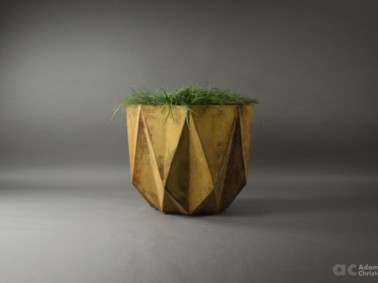 big contemporary steel planter
