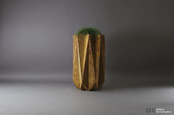 corten steel effect modern planter